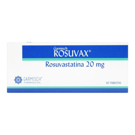 ROSUVAX 20 MG 30 TABLETAS ROSUVASTATINA 