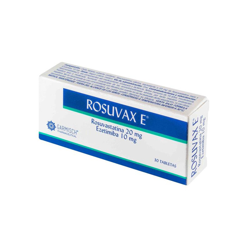 ROSUVAX E 20/10 MG X 30 TAB (PAE) ROSUVASTATINA-EZETIMIBA