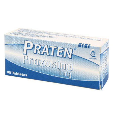 PRATEN 1 MG 30 TABLETAS PRAZOSINA