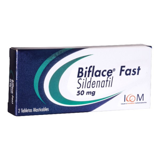 BIFLACE FAST 50MG 2 TBS MASTICABLE ICOM MQ (PUMCV) SILDENAFIL