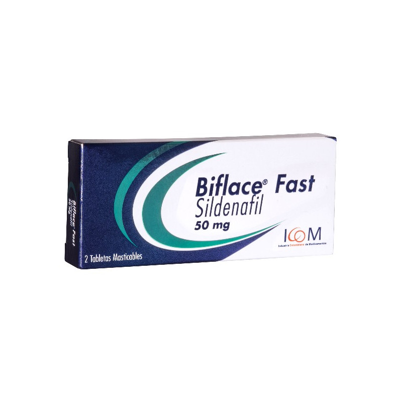 BIFLACE FAST 50MG 2 TBS MASTICABLE ICOM MQ (PUMCV) SILDENAFIL