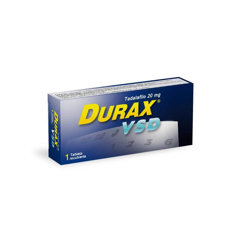 DURAX VSD 20 MG 1 TBS TADALAFIL