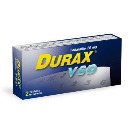 DURAX VSD 20 MG 2 TBS TADALAFIL 