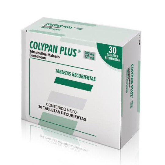 COLYPAN PLUS 200/120 MG 30 TBS (A)(DA) TRIMEBUTINA-SIMETICONA