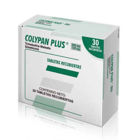 COLYPAN PLUS 200/120 MG 30 TBS (A)(DA) TRIMEBUTINA-SIMETICONA