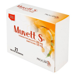 MUVETT S 200/120 MG 21 TABLETAS (DA) TRIMEBUTINA