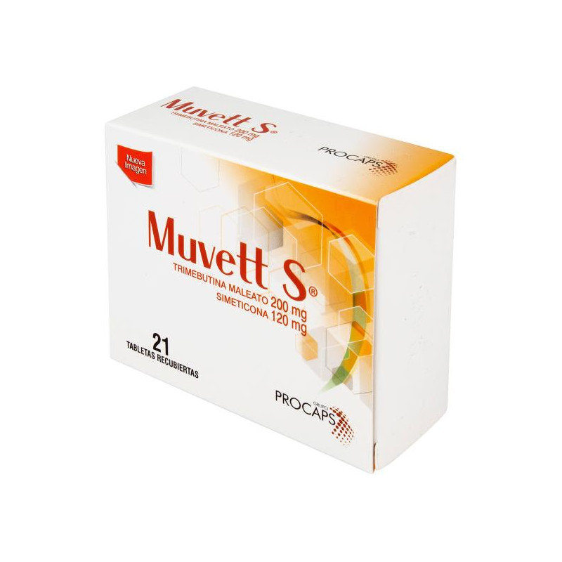 MUVETT S 200/120 MG 21 TABLETAS (DA) TRIMEBUTINA