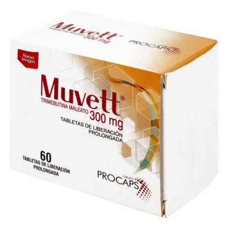 MUVETT 300 MG 60 TABLETAS TRIMEBUTINA 