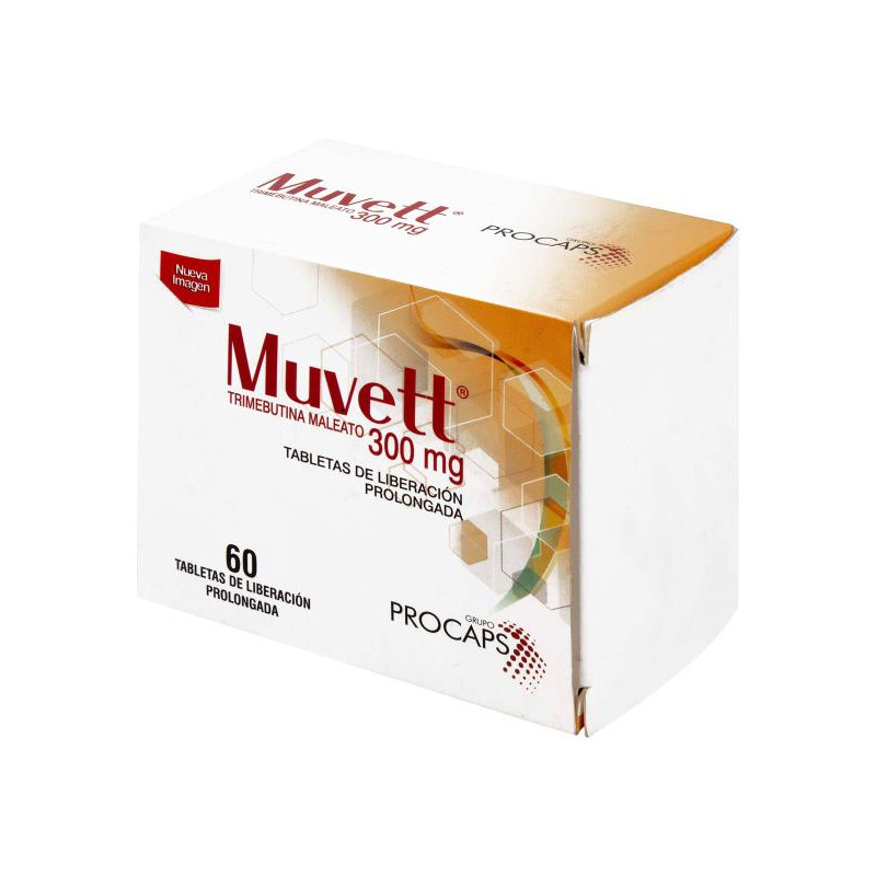 MUVETT 300 MG 60 TABLETAS TRIMEBUTINA 