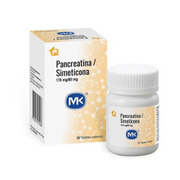 PANCREATINA SIMETICONA 30 TABLETAS MK PANCREATINA