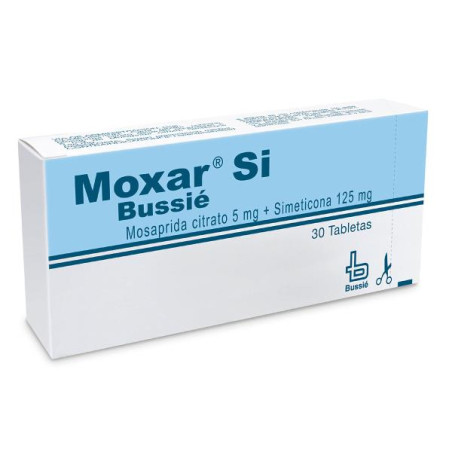 MOXAR SI 5 MG/125 MG 30 TBS (A)(DA)(PB) MOSAPRIDA-SIMETICONA