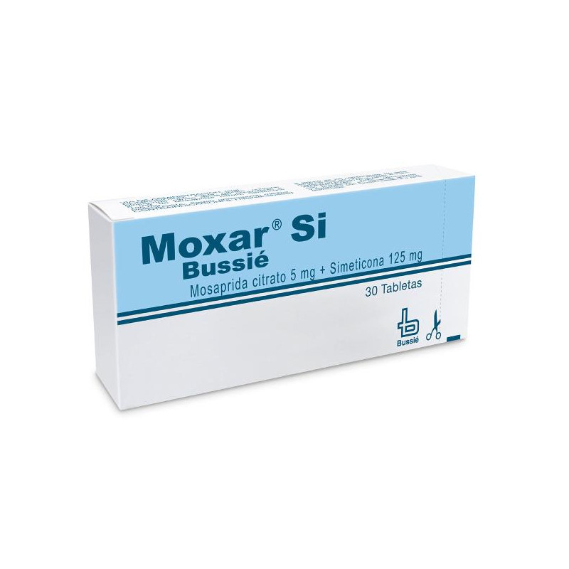MOXAR SI 5 MG/125 MG 30 TBS (A)(DA)(PB) MOSAPRIDA-SIMETICONA