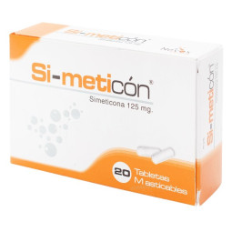 SIMETICON 125 MG 20 TABLETAS SIMETICONA