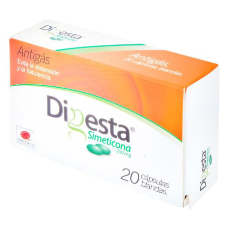 DIGESTA 250 MG 20 TBS SIMETICONA
