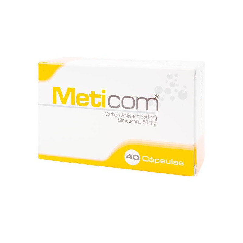 METICON 250 MG 40 CAPSULAS SIMETICONA-CARBON ACTIVADO