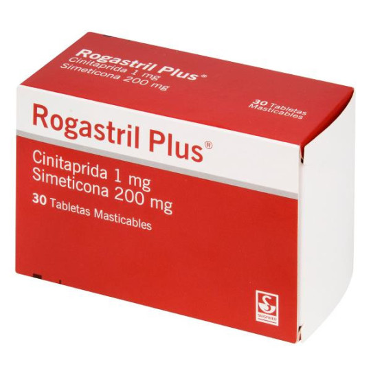 ROGASTRIL PLUS 1MG/200MG 30 TAB MASTIC CINITAPRIDA-SIMETICON