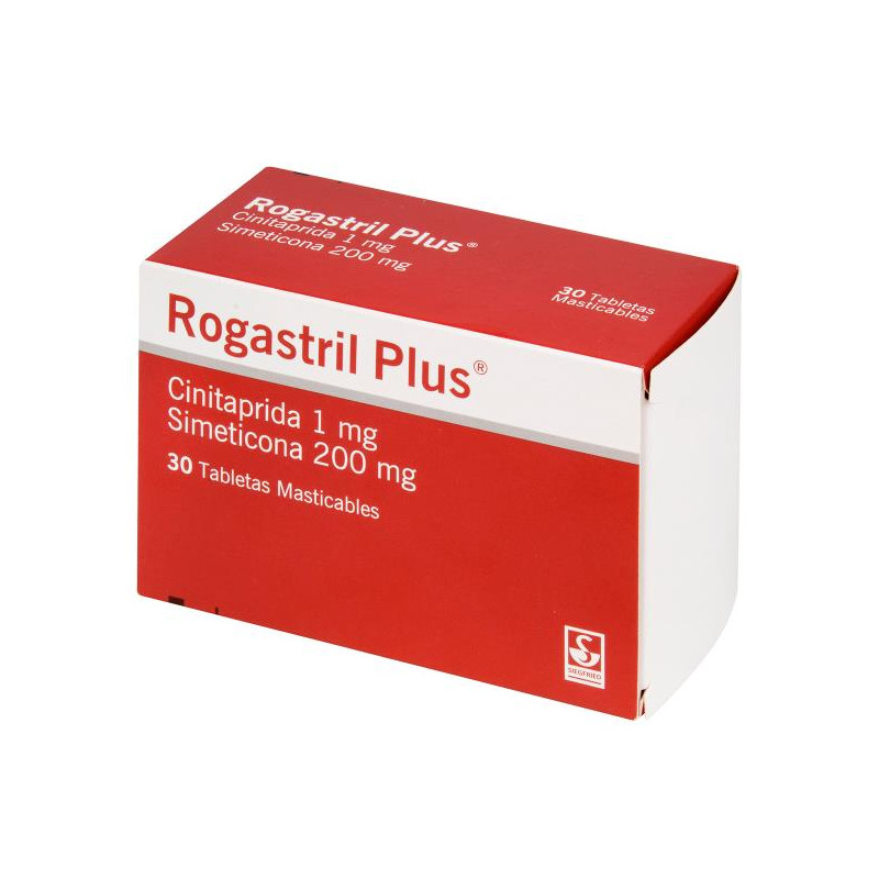 ROGASTRIL PLUS 1MG/200MG 30 TAB MASTIC CINITAPRIDA-SIMETICON
