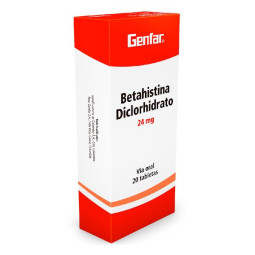 BETAHISTINA 24 MG 20TABLETAS GF