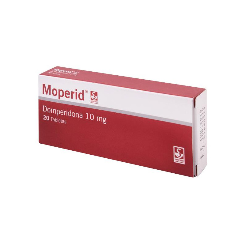 MOPERID 10 MG 20 TABLETAS DOMPERIDONA