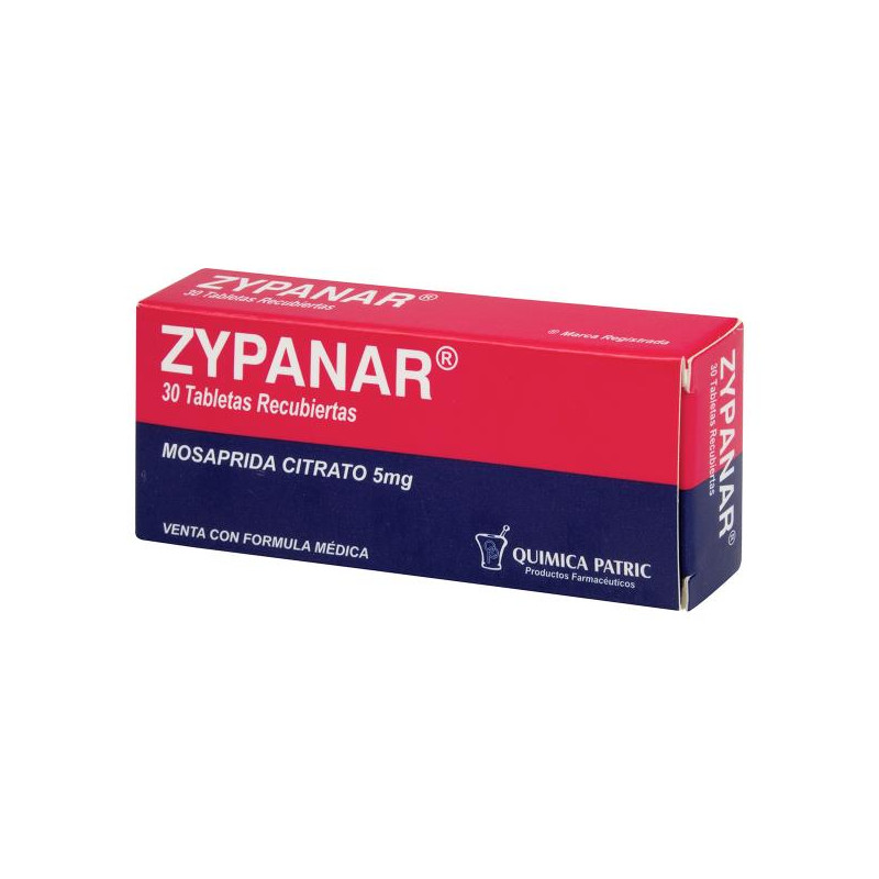 ZYPANAR 30 TBS MOSAPRIDA CITRATO 5 MG ZYPANAR 30 TBS MOSAPRIDA CITRATO 5 MG