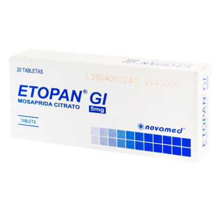 ETOPAN GL 5 MG 20 TABLETAS MOSAPRIDA