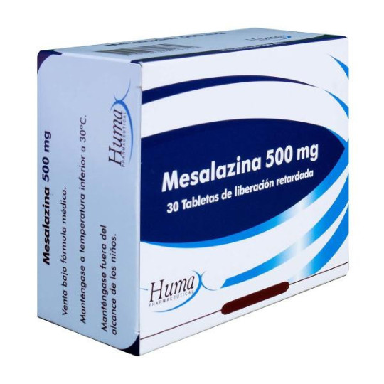MESALAZINA 500 MGS X 30 TBS HUMAX MESALAZINA 500 MGS X 30 TBS HUMAX