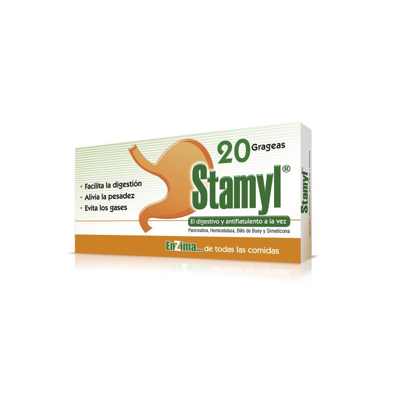 STAMYL 20 TABLETAS PANCREATINA