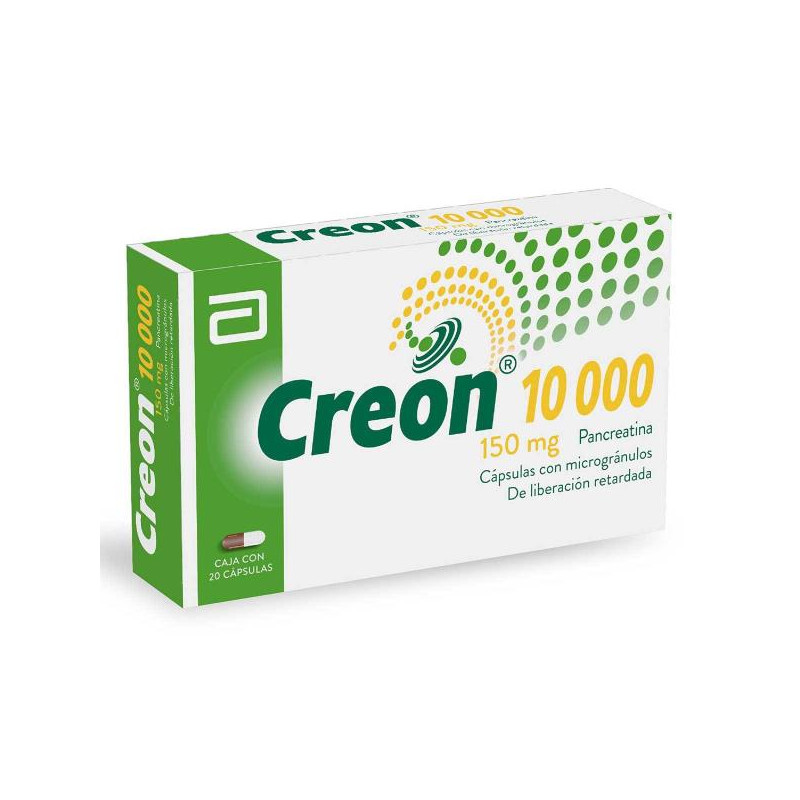 CREON 10000 20 CAPSULAS(PB) PANCREATINA