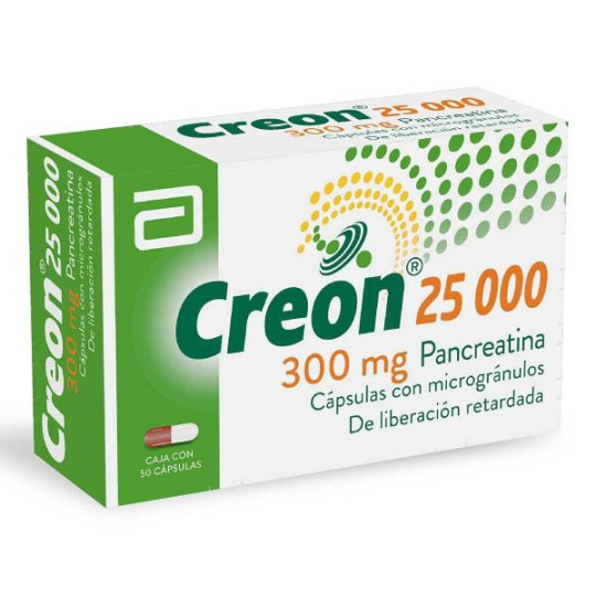 CREON 25000 50 CAPSULAS (A)(PB) PANCREATINA 