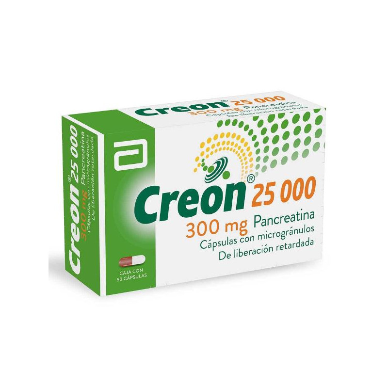 CREON 25000 50 CAPSULAS (A)(PB) PANCREATINA 