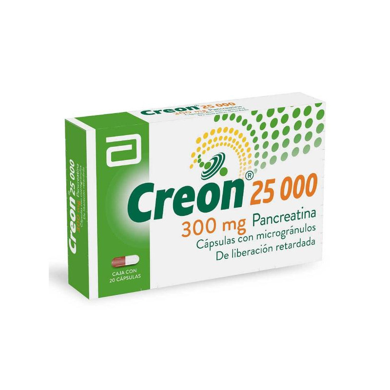 CREON 25000 20 CAPSULAS(PB) PANCREATINA