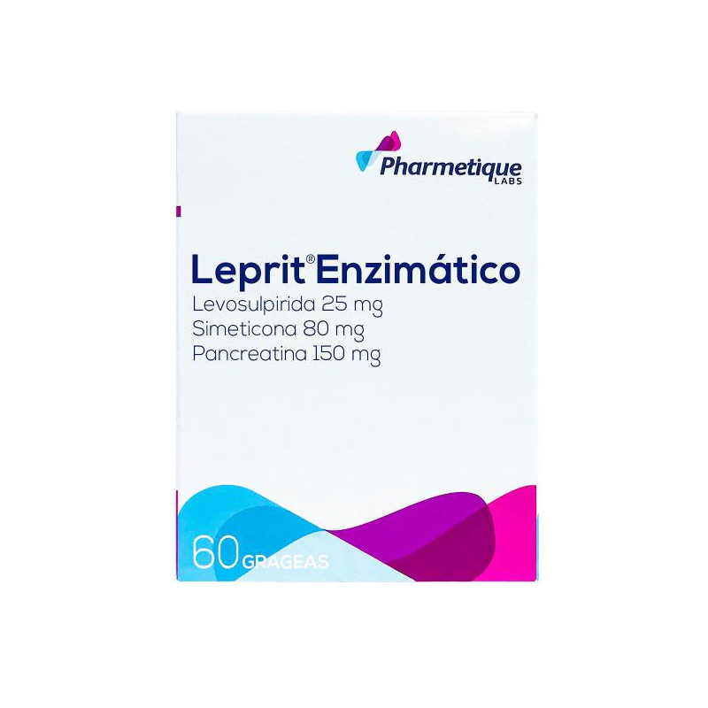 LEPRIT ENZIMATICO 60 GRAGEAS (A) LEVOSULPIRIDA