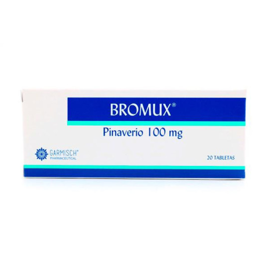 BROMUX 100 MG 20 TABLETAS BROMURO DE PINAVERIO 