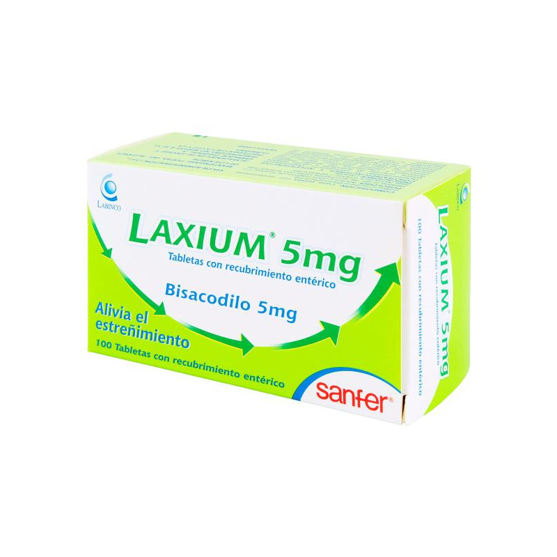 LAXIUM 5 MG 100 TABLETAS BISACODILO
