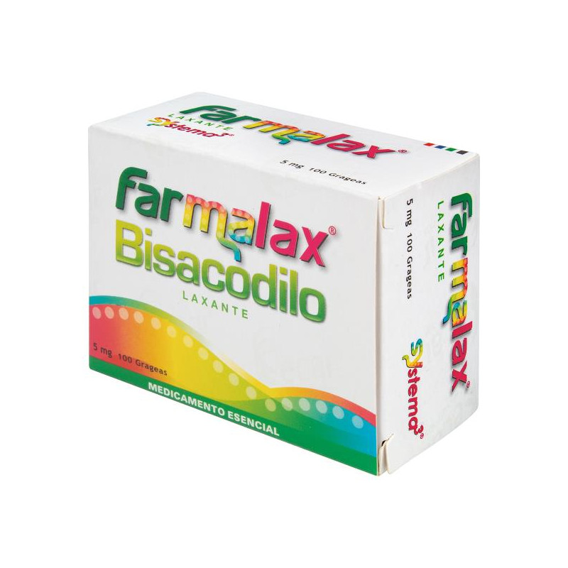 FARMALAX BISACODILO 5 MG 100 CAPSULAS BISACODILO FARMALAX BISACODILO 5 MG 100 CAPSULAS BISACODILO
