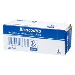 BISACODILO 5 MG 100 TABLETAS RC BISACODILO 
