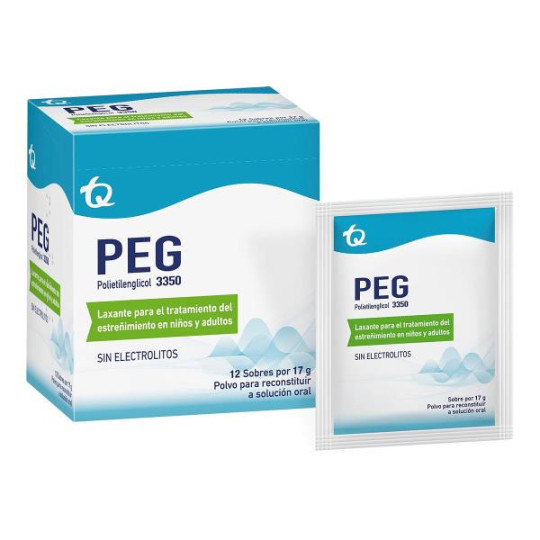 PEG POLIETILENGLICOL 3350 12 SOBRES ENEMAS