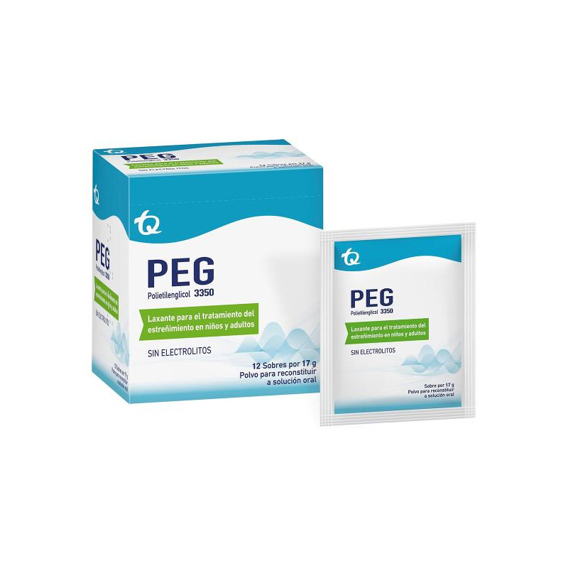 PEG POLIETILENGLICOL 3350 12 SOBRES ENEMAS