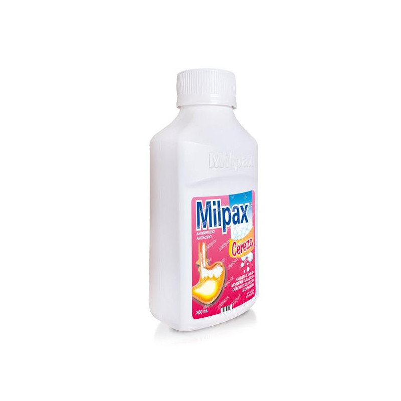 MILPAX SUSPENSION CEREZA 360 ML (PUMCV) ALGINATO-BICARBONATO