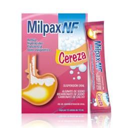 MILPAX NF CEREZA SACHET 10 ML 12 SBS ALGINATO-BICARBONATO DE SODIO CALCIO