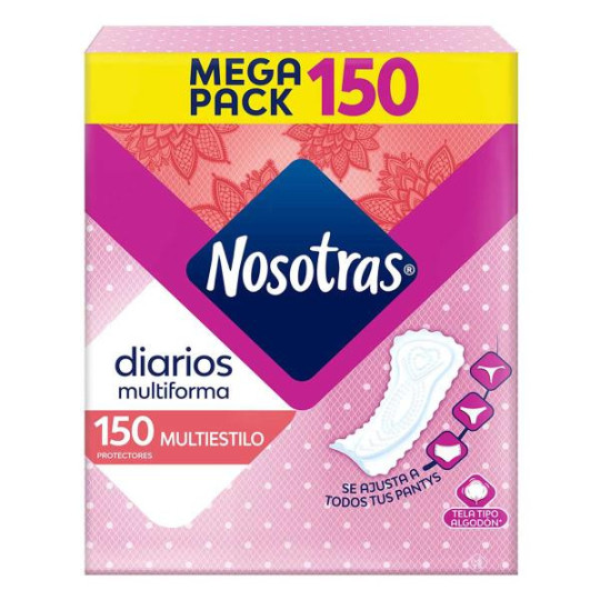 PROTE NOSOTRAS DIARIOS MULTIESTILO X 150 UDS