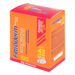 FILTRODERM SFP 43 PROT.24 SACHETS 10 GR SOBRES 
