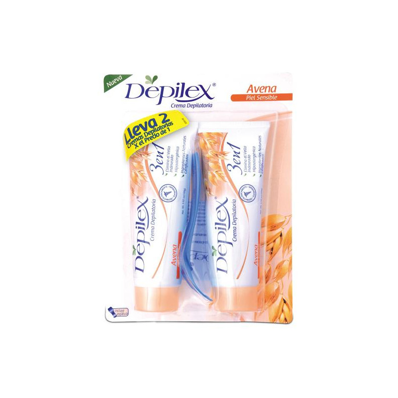 CREMA DEPILEX 3 EN 1 PIEL SENS.100G 2X1 DEPILADORES