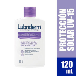 LUBRIDERM LOCION U.V.15 120 ML LOCIONES