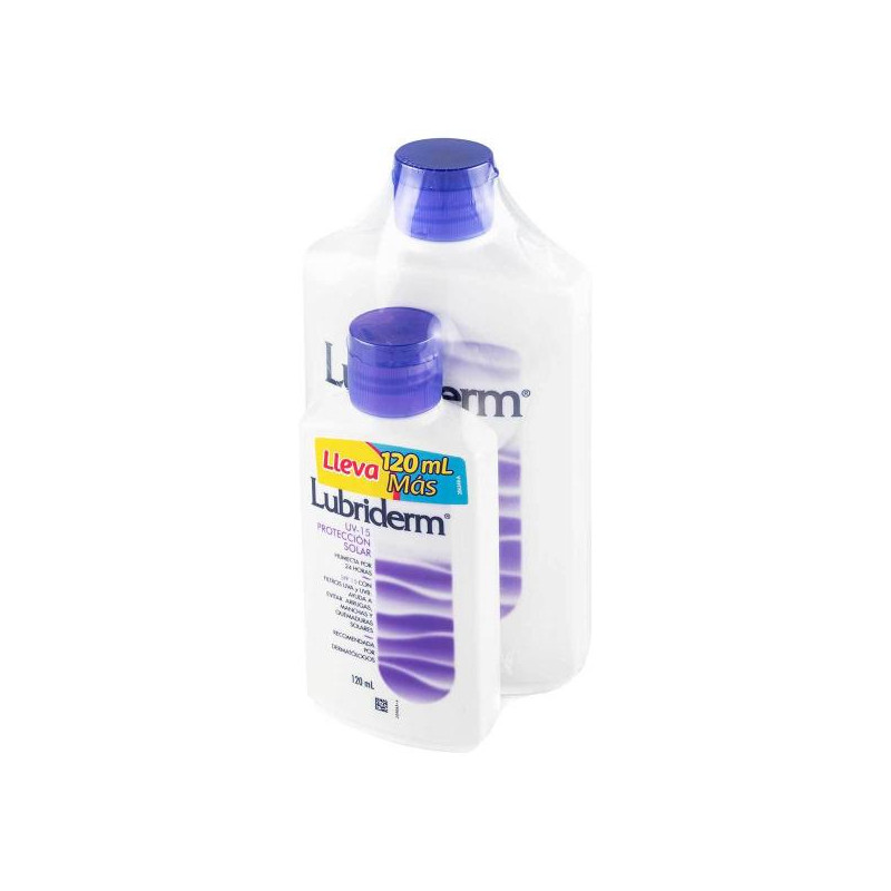 LUBRIDERM LOCION U.V.15 400 ML LUB.120 LOCIONES