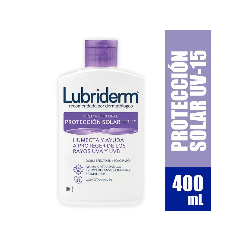 LUBRIDERM LOCION U.V.15 400 ML LOCIONES