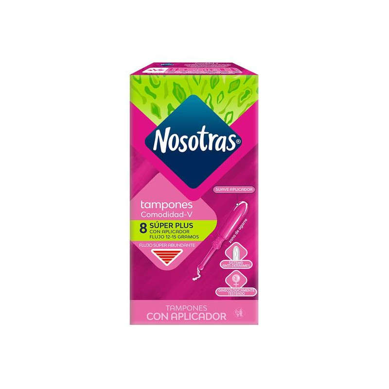 TAMP.NOSOTRAS APLICADOR SUPER PLUS 8UDS 