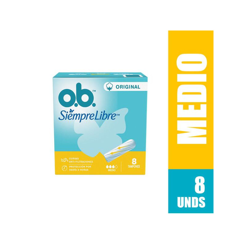 TAMPON OB DIGITAL ORIGINAL MEDIO 8 UND 
