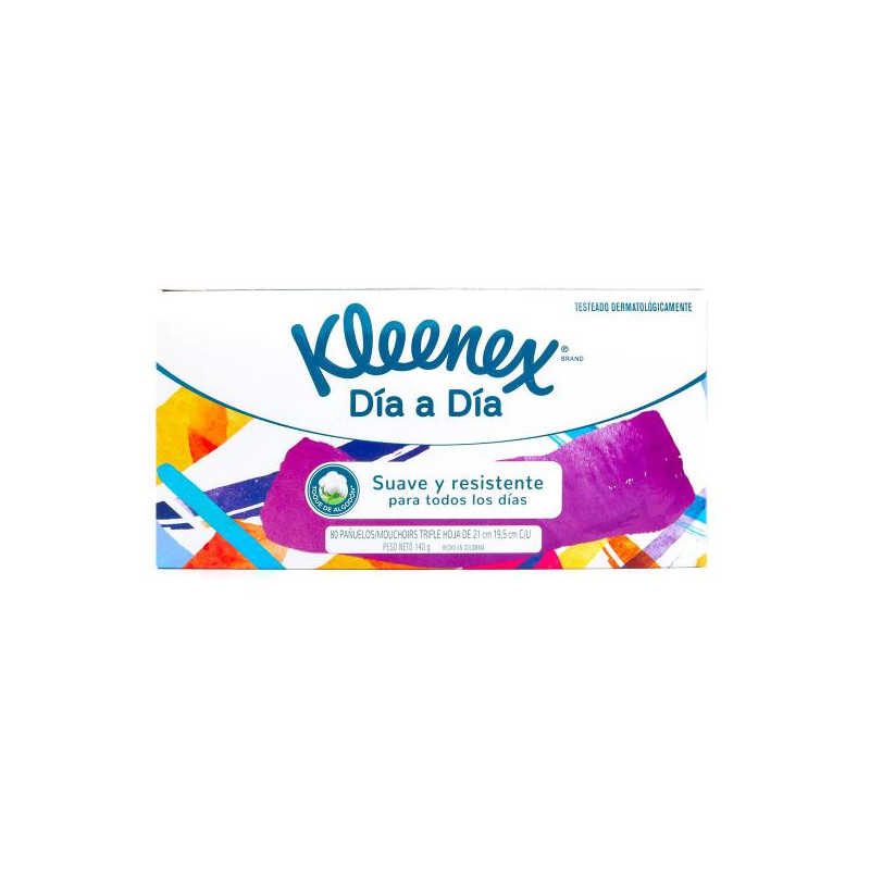 PANUELOS KLEENEX SUPER TR.HOJ.3PL 80 UDS PANUELOS FACIALES PANUELOS KLEENEX SUPER TR.HOJ.3PL 80 UDS PANUELOS FACIALES