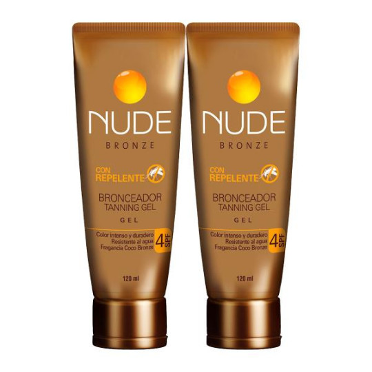 BRONC.NUDE BRONZE GEL SPF 4 120ML 2X P.E BRONCEADORES 